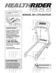 USER'S MANUAL, FRENCH - Image