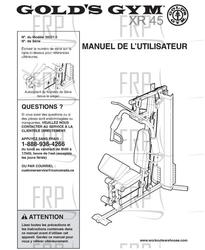 USER'S MANUAL, FRENCH - Product Image