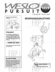 USER'S MANUAL, GERMAN - Image