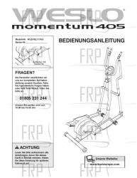 USER'S MANUAL, GERMAN - Image
