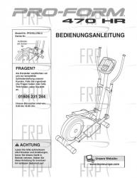 USER'S MANUAL, GERMAN - Image