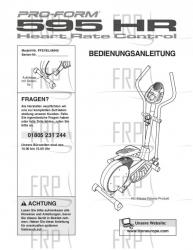 USER'S MANUAL, GERMAN - Image