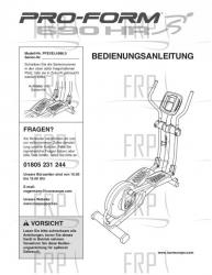 USER'S MANUAL - GERMAN - Image