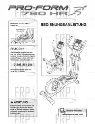 USER'S MANUAL,GERMAN - Image