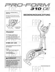 USER'S MANUAL, GERMAN - Image
