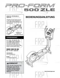 USER'S MANUAL, GERMAN - Image