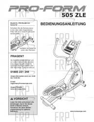USER'S MANUAL, GERMAN - Image