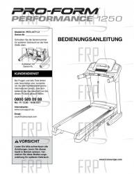 USER'S MANUAL,GERMAN - Image