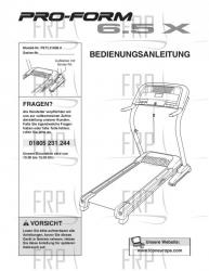 USER'S MANUAL - GERMAN - Image