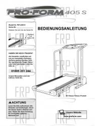 USER'S MANUAL, GERMAN - Image