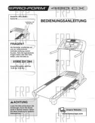 USER'S MANUAL, GERMAN - Image