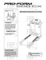 USER'S MANUAL - GERMAN - Image