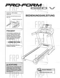 USER'S MANUAL, GERMAN - Image