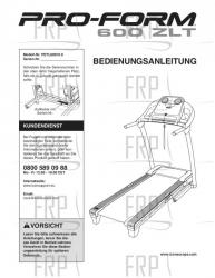 USER'S MANUAL, GERMAN - German OM