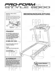 USER'S MANUAL, GERMAN - Image