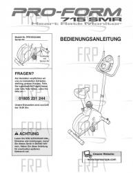 USER'S MANUAL, GERMAN - Image