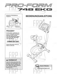 USER'S MANUAL, GERMAN - Image