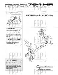USER'S MANUAL, GERMAN - Image