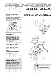 USER'S MANUAL, GERMAN - Image