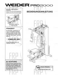 USER'S MANUAL - GERMAN - Image