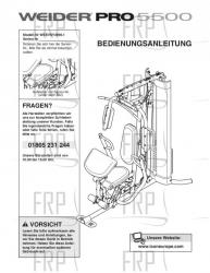 USER'S MANUAL - GERMAN - Image