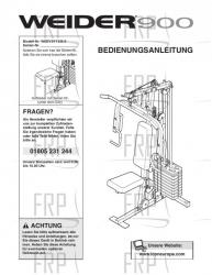 USER'S MANUAL - GERMAN - Image