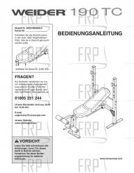USER'S MANUAL, GERMAN - Image