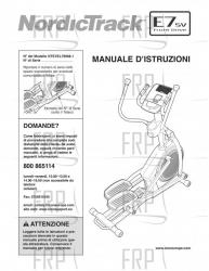 USER'S MANUAL, ITALIAN - Image
