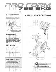 USER'S MANUAL, ITALIAN - Image