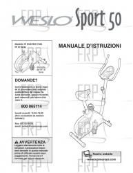 USER'S MANUAL, ITALIAN - Image