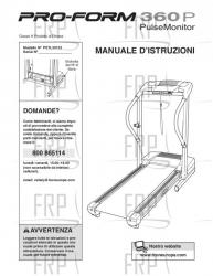 USER'S MANUAL, ITALIAN - Image