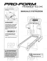 USER'S MANUAL, ITALIAN - Image