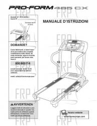 USER'S MANUAL, ITALIAN - Image