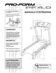 USER'S MANUAL, ITALIAN - Image