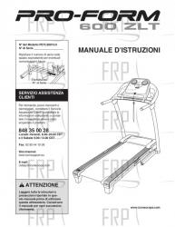 USER'S MANUAL, ITALIAN - Image