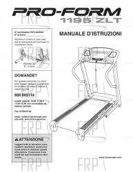 USER'S MANUAL, ITALIAN - Image