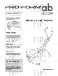 USER'S MANUAL, ITALIAN - Image