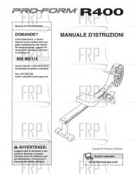 USER'S MANUAL, ITALIAN - Image