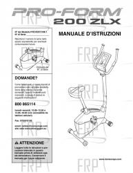 USER'S MANUAL, ITALIAN - Image
