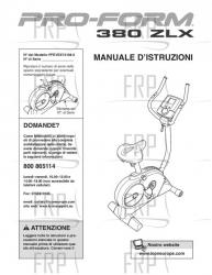 USER'S MANUAL, ITALIAN - Image
