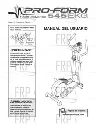 USER'S MANUAL, SPANISH - Image