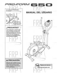 USER'S MANUAL - SPANISH - Image