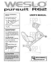 USER'S MANUAL, UK - Product Image