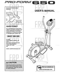 Manual, Owner's, UK - Product Image
