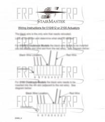 Wiring instructions, Lift motor - Product Image