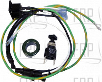 AC PWR Socket Wire, H5x-F, - Product Image