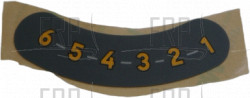 Adjustable Indication Decal, Leg Pad Adju - Product Image