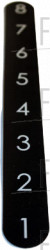 Bench Height Adjusting Decal - Product Image