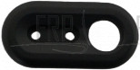 Cap, Elliptical, ABS/PA757, Black, 40x80, EP - Product Image