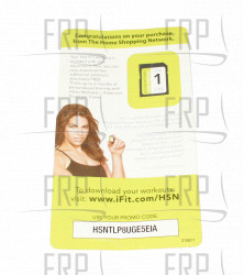 Card, IFIT, PFTL70010 - Product Image